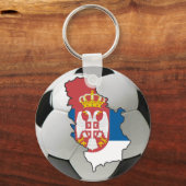 Servië football sleutelhanger (Voorkant)
