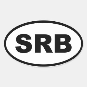 Servië GAR Europees Ovale Sticker