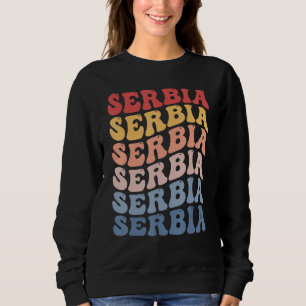 Servië Groovy Retro Servisch Trui