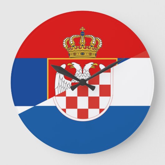 servië - kroatië - halve symbool grote klok (Voorkant)