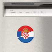 servië - kroatië - halve symbool magneet (Insitu (Vaatwasser))