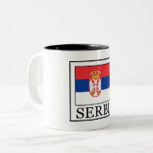 Servië Tweekleurige Koffiemok (Voorkant links)