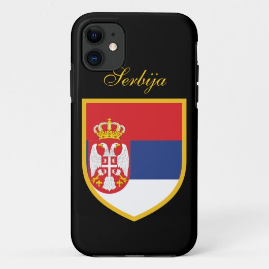 Servië-Vlag Case-Mate iPhone Case (Achterkant)