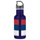 Servië Vlag Liberty Bottle Waterfles (Achterkant)
