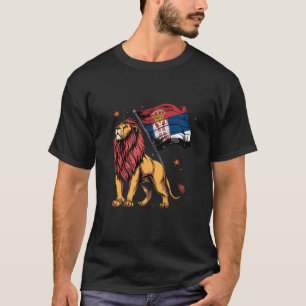 Servië Vlag Servische Trots Leeuw Srbija Servische T-shirt