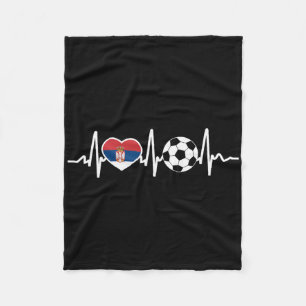 Servië Vlag Shirt Voetbal Soccer Servische Fan Man Fleece Deken