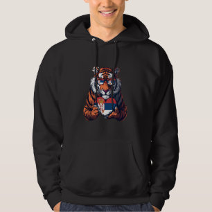Servië Vlag Tijger Hart Servische roots Servische Hoodie