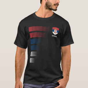 Servië Vlaggenembleem Patriottisch Servië National T-shirt