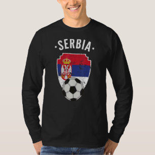 Servië Voetbal Servië Vlag Football Servische Prid T-shirt