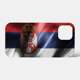 Servië zijden vlag iPhone 13 mini hoesje