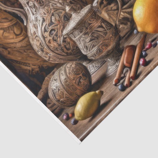 servies en fruit - Decoupage - Tissuepapier (Detail)