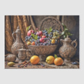  servies en fruit - Decoupage - Tissuepapier (Voorkant)