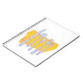 Servies Koken Design Sjabloon Notitieboek (Linkerzijde)