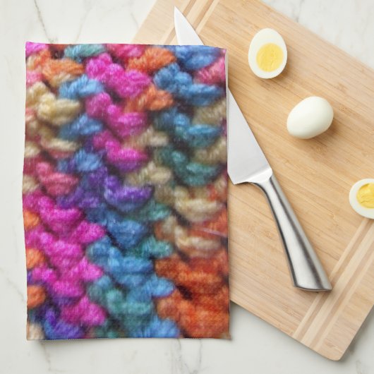 Serviette 1 Main Crochet (Quart Plié)