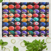Serviette À Dish À Boules De Soirées Numérotées Et (Plié)