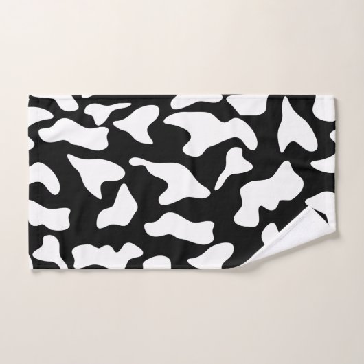 Serviette à imprimer à la main de vache (Serviette à main)