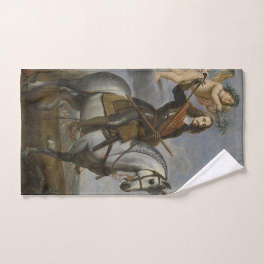 Serviette à main art "Portrait équestre" (Serviette à main)