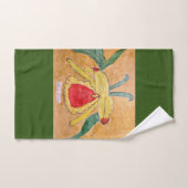 Serviette à main au design botanique abstrait (Serviette à main)