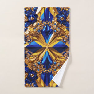 Serviette à main aux couleurs suédoises