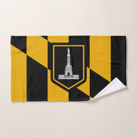 Serviette à main avec Drapeau de Baltimore City, U (Serviette à main)