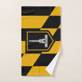 Serviette à main avec Drapeau de Baltimore City, U (Serviette à main)