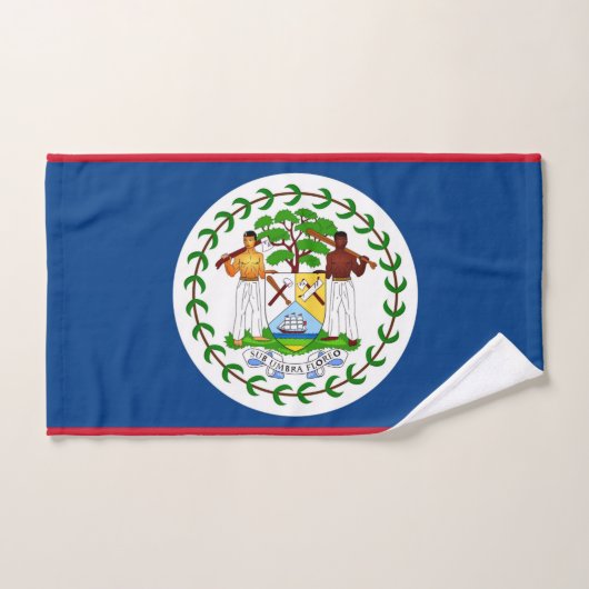 Serviette à main avec Drapeau de Belize (Serviette à main)