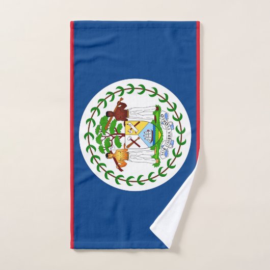 Serviette à main avec Drapeau de Belize (Serviette à main)