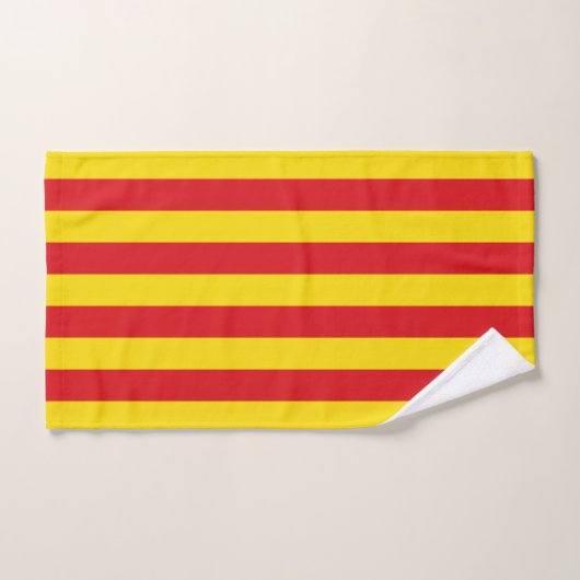 Serviette à main avec Drapeau de Catalogne (Serviette à main)