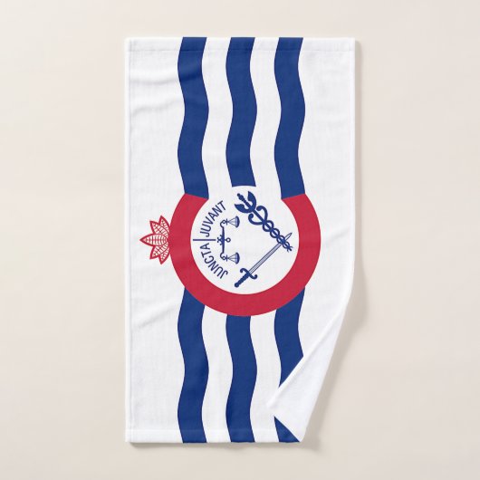 Serviette à main avec Drapeau de Cincinnati City, (Serviette à main)