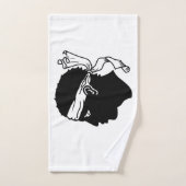Serviette à main avec Drapeau de Corse, France (Serviette à main)