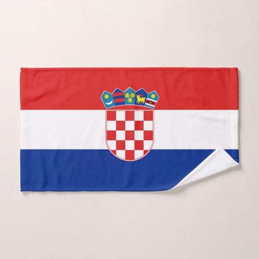 Serviette à main avec Drapeau de Croatie (Serviette à main)