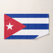 Serviette à main avec Drapeau de Cuba (Serviette à main)