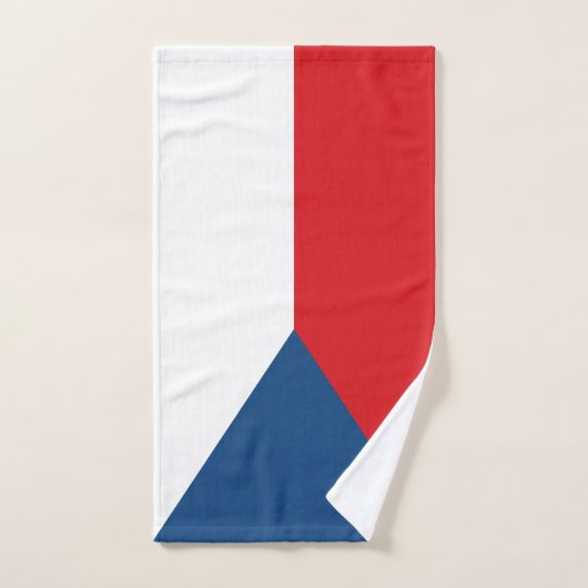 Serviette à main avec Drapeau de Czechia (Serviette à main)