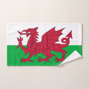 Serviette à main avec Drapeau de Galles, Royaume-U