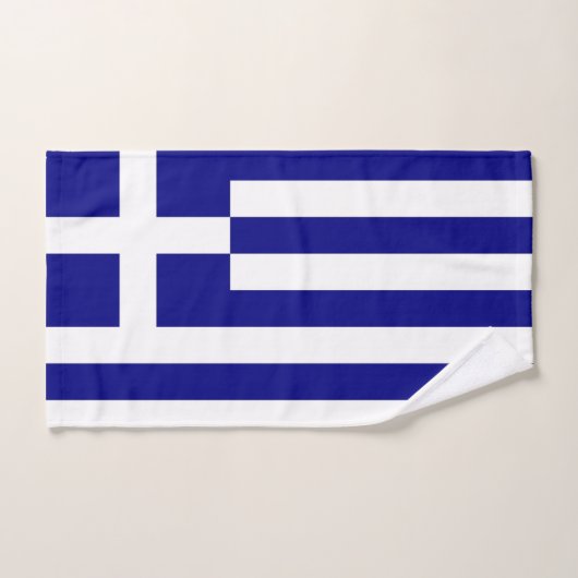 Serviette à main avec Drapeau de Grèce (Serviette à main)