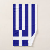 Serviette à main avec Drapeau de Grèce (Serviette à main)