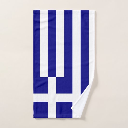 Serviette à main avec Drapeau de Grèce (Serviette à main)