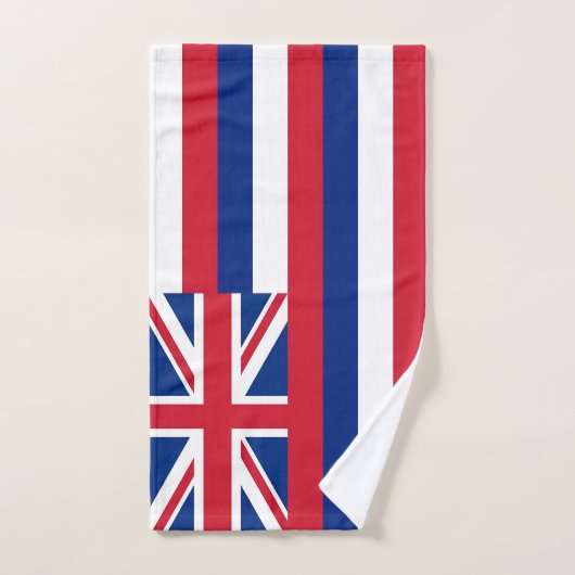 Serviette à main avec Drapeau de Hawaii State, USA (Serviette à main)