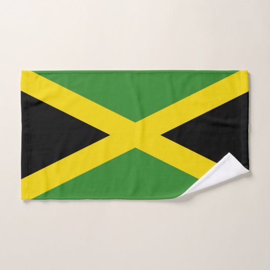 Serviette à main avec Drapeau de Jamaïque (Serviette à main)