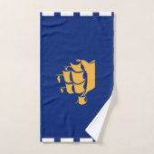 Serviette à main avec drapeau de la ville de Québe (Serviette à main)
