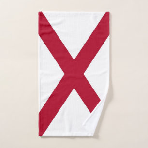 Serviette à main avec Drapeau de l'Alabama Etat, U