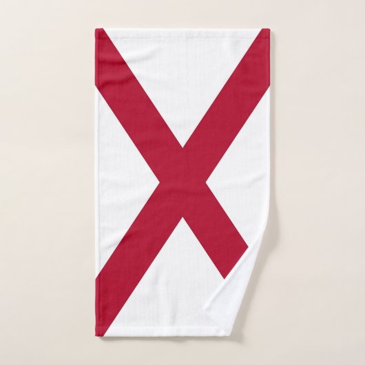 Serviette à main avec Drapeau de l'Alabama Etat, U (Serviette à main)