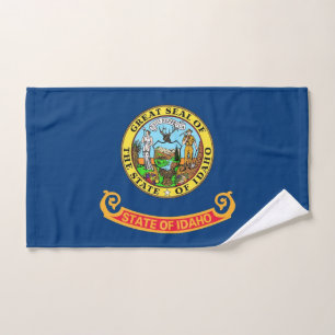 Serviette à main avec Drapeau de l'Etat d'Idaho, U