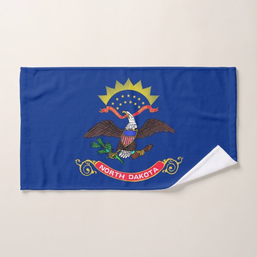 Serviette à main avec Drapeau de l'Etat du Dakota (Serviette à main)