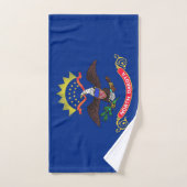 Serviette à main avec Drapeau de l'Etat du Dakota (Serviette à main)