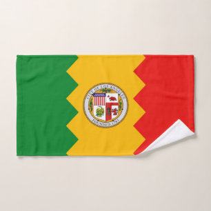 Serviette à main avec Drapeau de Los Angeles, USA