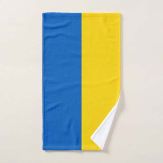 Serviette à main avec Drapeau de l'Ukraine (Serviette à main)