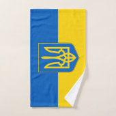Serviette à main avec Drapeau de l'Ukraine (Serviette à main)