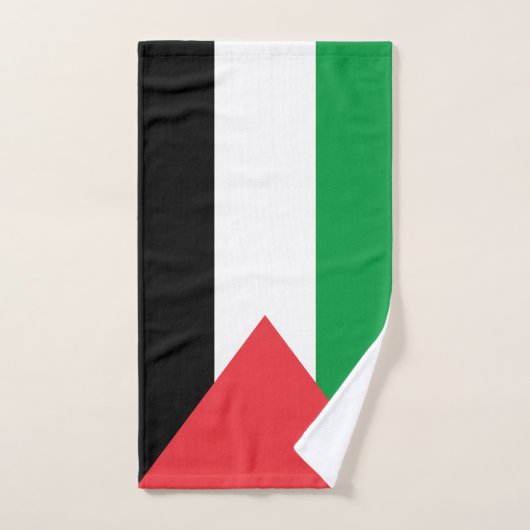 Serviette à main avec Drapeau de Palestine (Serviette à main)