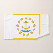 Serviette à main avec Drapeau de Rhode Island Stat (Serviette à main)